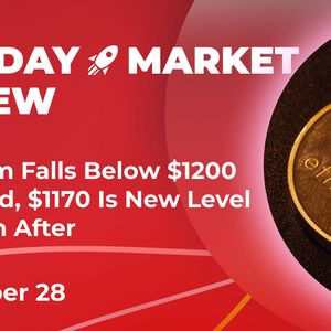Ethereum Falls Below $1200 Threshold, $1170 Is New Level To Watch After: Crypto Market Review, Dec. 28