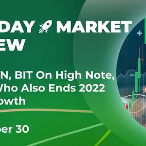 OKB, TON, BIT On High Note, Here's Who Also Ends 2022 With Growth: Crypto Market Review, Dec. 30