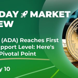 Cardano (ADA) Reaches First Major Support Level: Here's Why Its Pivotal Point