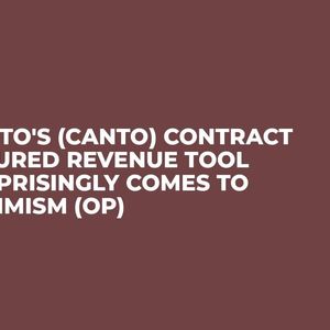 Canto's (CANTO) Contract Secured Revenue Tool Surprisingly Comes to Optimism (OP)