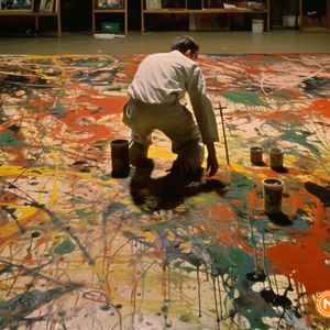 Unleashing Jackson Pollock’s Masterpiece: NFTs from the paint-splattered floor