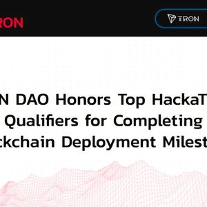 TRON DAO Honors Top HackaTRON Qualifiers for Completing Blockchain Deployment Milestone