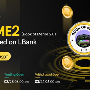 Book of Meme 2.0 (BOME2) Is Now Available for Trading on LBank Exchange