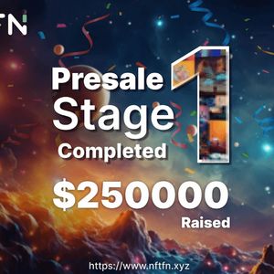 NFTFN Smashes First Presale Round of $250,000 in No Time, Defying Crypto Gravity
