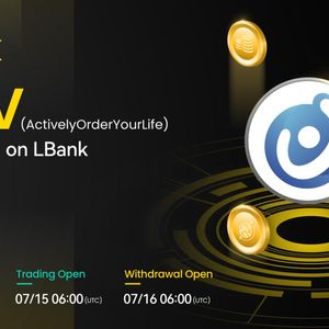 Actively Order Your Life (ALIV) Is Now Available for Trading on LBank Exchange