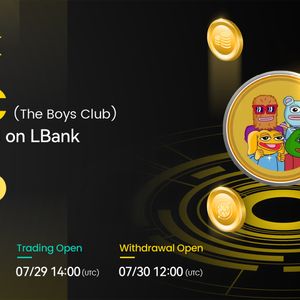 The Boys Club (TBC) Is Now Available for Trading on LBank Exchange