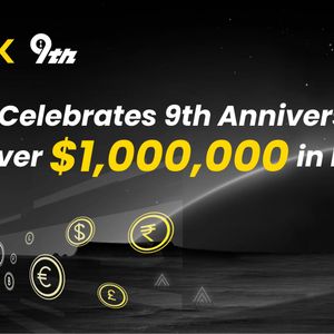 LBank Celebrates 9th Anniversary with Over $1,000,000 in Prizes