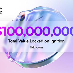 Omnichain BTC Asset FBTC Crosses $100M in TVL, Ignition Unveils “Sparkle” Campaign"