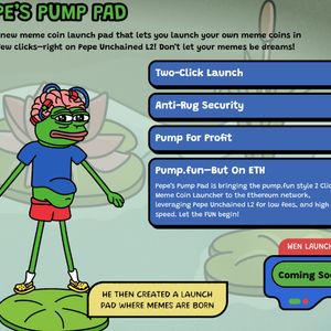 Pepe Unchained Launches Pump.fun Competitor On Ethereum, Raises $25M In Presale Funding