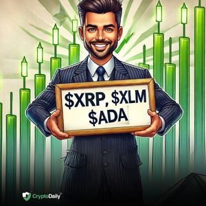 Ripple ($XRP), Cardano ($ADA), and Stellar ($XLM) continue to pile on the gains