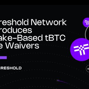 Threshold Network Introduces Stake-Based Fee Waivers to Strengthen tBTC
