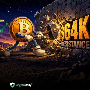Bitcoin Tests $64K Resistance: Bulls Get Boost from US Stocks Rally