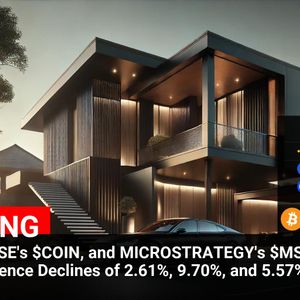 Cryptocurrency Market Update: BTC, Coinbase’s $COIN, and MicroStrategy’s $MSTR Stocks See Downturns