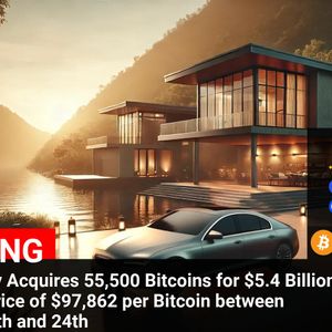 MicroStrategy’s $5.4 Billion Bitcoin Purchase: Acquires 55,500 BTC at $97,862 Avg Price