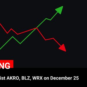 Binance Announces Delisting of AKRO, BLZ, WRX Cryptocurrencies on December 25