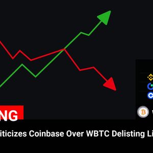 Coinbase Faces Backlash for WBTC Delisting Following Justin Sun Controversy