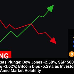 Bitcoin Price Volatility: U.S. Stock Market Plunge Triggers 5.29% Dip – Analysis and Insights