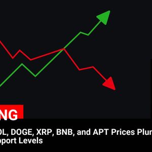 Cryptocurrency Market Update: AVAX, LTC, SOL, DOGE, XRP, BNB, and APT Prices Dip Below Crucial Support Levels