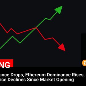 Market Update: Bitcoin Dominance Falls, Ethereum Rises, and USDT Declines Since Opening, Impact on Cryptocurrency Prices