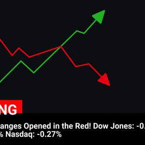 US Stock Exchanges Opened in the Red: Dow Jones, S&P 500, and Nasdaq Decline