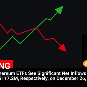 Bitcoin and Ethereum ETFs Experience Substantial Net Inflows of $475.2M and $117.2M on December 26, 2024