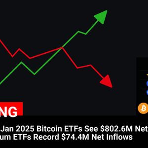 Bitcoin and Ethereum ETFs Experience Significant Net Inflows on 21 Jan 2025