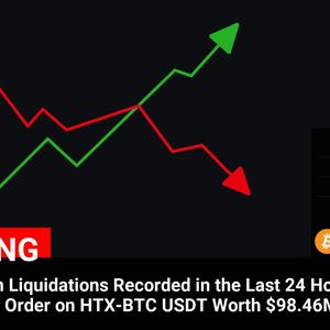 Massive Liquidation: $700 Million Wiped Out in the Last 24 Hours, HTX-BTC USDT Sees Record $98.46 Million Single Order