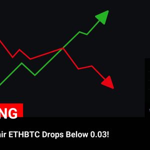 ETHBTC Plummets Below 0.03, Ethereum (ETH) Valued at $2,898.67 – Latest Cryptocurrency Update!