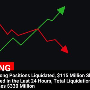 Massive Cryptocurrency Liquidation: $330 Million in Positions Closed in 24 Hours