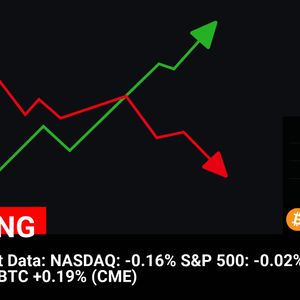 US Pre-Market Data:
NASDAQ: -0.16%
S&P 500: -0.02%
DOW: +0.06%
BTC +0.19% (CME)

💰Coin:
BTC ( $BTC ) $96,367.30