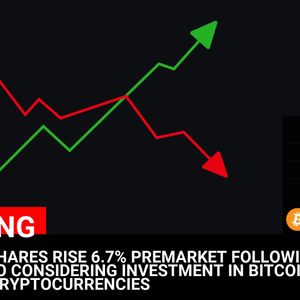 GAMESTOP SHARES RISE 6.7% PREMARKET FOLLOWING REPORT OF CO CONSIDERING INVESTMENT IN BITCOIN AND OTHER CRYPTOCURRENCIES

💰Coin:
Bitcoin ( $BTC ) $97,130.40