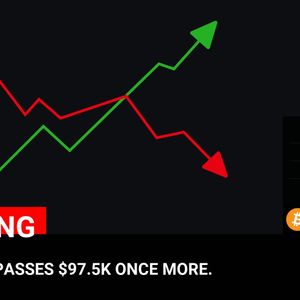 BITCOIN SURPASSES $97.5K ONCE MORE.

💰Coin:
Bitcoin ( $BTC ) $97,662.20