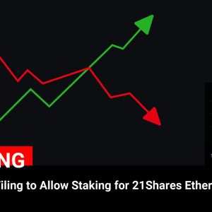 SEC Accepts Filing to Allow Staking for 21Shares Ethereum ETF

💰Coin:
Ethereum ( $ETH ) $2,712.31