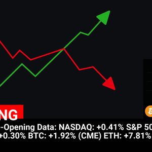 US Market Pre-Opening Data:
NASDAQ: +0.41%
S&P 500: +0.38%
DOW: +0.30%
BTC: +1.92% (CME)
ETH: +7.81% (CME)

💰Coin:
BTC ( $BTC ) $96,435.40
ETH ( $ETH ) $2,829....