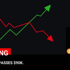 BITCOIN SURPASSES $90K.

💰Coin:
Bitcoin ( $BTC ) $90,047.60