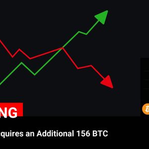 Metaplanet Acquires an Additional 156 BTC

💰Coin:
BTC ( $BTC ) $92,656.50