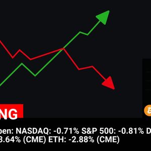 US Markets Open:
NASDAQ: -0.71%
S&P 500: -0.81%
DOW: -0.65%
BTC: -3.64% (CME)
ETH: -2.88% (CME)

💰Coin:
BTC ( $BTC ) $83,026.90
ETH ( $ETH ) $2,073.32