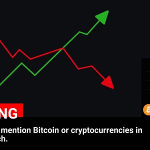 Trump did not mention Bitcoin or cryptocurrencies in C-SPAN speech.

💰Coin:
Bitcoin ( $BTC ) $86,994.60