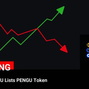 ROBINHOOD EU Lists PENGU Token

💰Coin:
PENGU ( $PENGU ) $0.006246