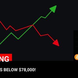 BITCOIN FALLS BELOW $78,000!

💰Coin:
Bitcoin ( $BTC ) $78,000.00