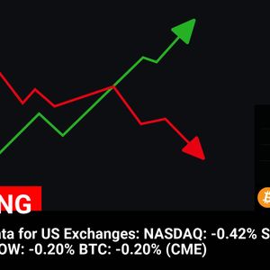 Pre-Market Data for US Exchanges:
NASDAQ: -0.42%
S&P 500: -0.26%
DOW: -0.20%
BTC: -0.20% (CME)

💰Coin:
BTC ( $BTC ) $82,764.60