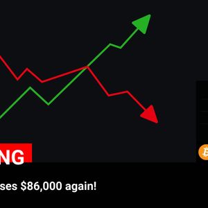 Bitcoin surpasses $86,000 again!

💰Coin:
Bitcoin ( $BTC ) $86,127.50