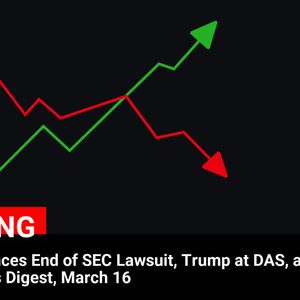 Ripple Announces End of SEC Lawsuit, Trump at DAS, and More: Hodler’s Digest, March 16

💰Coin:
Ripple ( $XRP ) $2.37