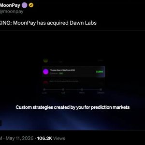 MoonPay Acquires Dawn Labs and Launches AI Trading Tool as Kalshi Hits $22 Billion Valuation
