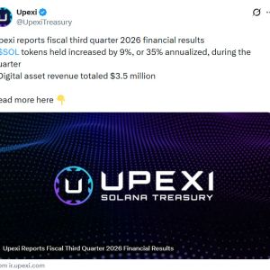 Upexi Posts $109M Q3 Loss, Coinbase Adds $100K SOL Loans, KRWQ Hits Solana