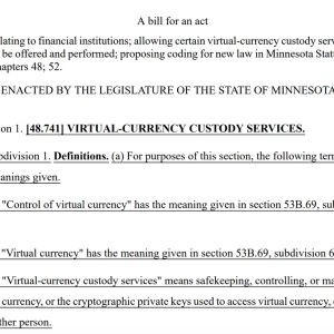 Minnesota Legalizes Bank Crypto Custody as Galaxy Digital Secures New York BitLicense