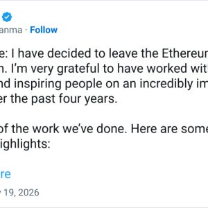 Ethereum Foundation Loses 2 More Researchers as BitMine Adds 71,672 ETH Under $2,200