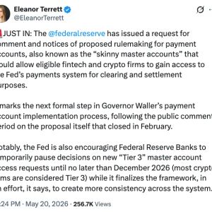 Fed Proposes Skinny Accounts, Pauses Tier 3 as Kraken Secures Dubai VARA Approval