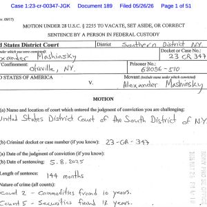 Mashinsky Moves to Vacate 12-Year Sentence as CFTC Greenlights 24/7 Crypto Perps and Wintermute Bridges Polymarket-Kalshi
