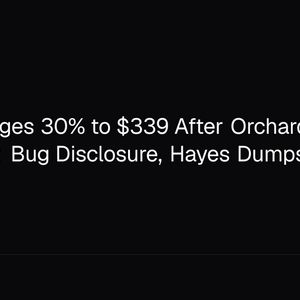 Zcash Plunges 30% to $339 After Orchard Counterfeit Bug Disclosure, Hayes Dumps Entire ZEC Bag
